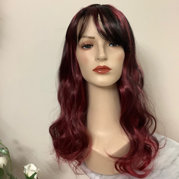 NEW Gorgeous Burgundy/Black Wig - Picture 1 of 11